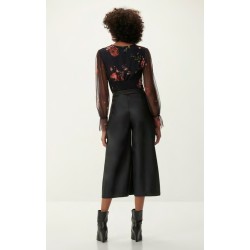 PANTALON NEGRO CINTURA ALTA BY LEZ A LEZ