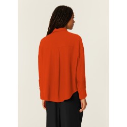 CAMISA OVERSIZE ECOVERO ROJA BY PEPALOVES