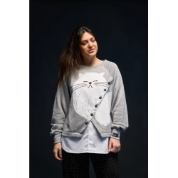 SUDADERA GATO BY ANABEL LEE