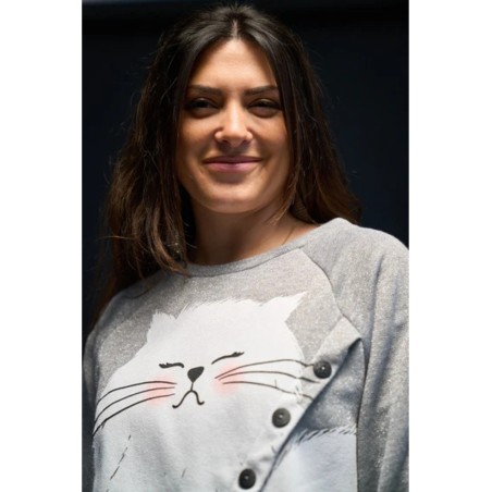 SUDADERA GATO BY ANABEL LEE