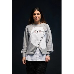 SUDADERA GATO BY ANABEL LEE