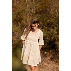 VESTIDO AITANA BEIGE BY MAGGIE SWEET