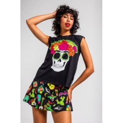 Camiseta sin sisa Amor a la Mexicana by Lolina