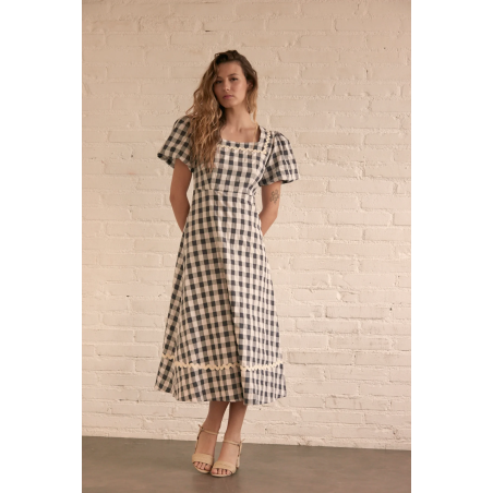 VESTIDO LAURA ANTRACITA BY MAGGIE SWEET