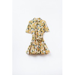 VESTIDO ROMANTICO LIMONES AMARILLO BY Q2