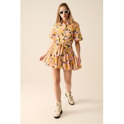 VESTIDO ROMANTICO LIMONES ROSA BY Q2