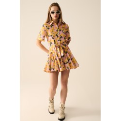 VESTIDO ROMANTICO LIMONES ROSA BY Q2