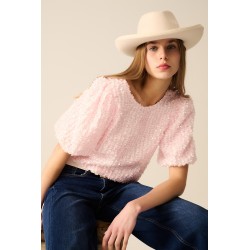TOP ROSA LENTEJUELAS BY Q2