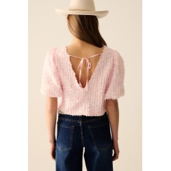 TOP ROSA LENTEJUELAS BY Q2