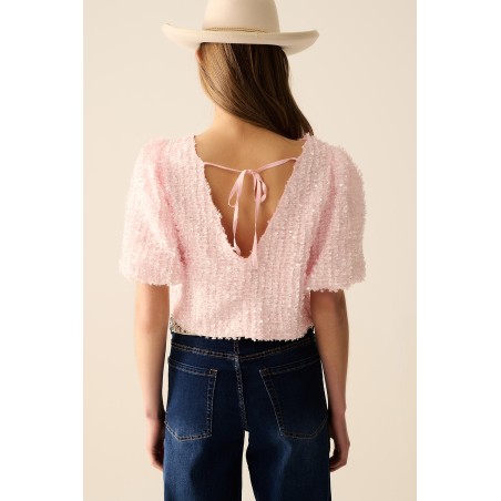 TOP ROSA LENTEJUELAS BY Q2