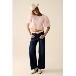 TOP ROSA LENTEJUELAS BY Q2