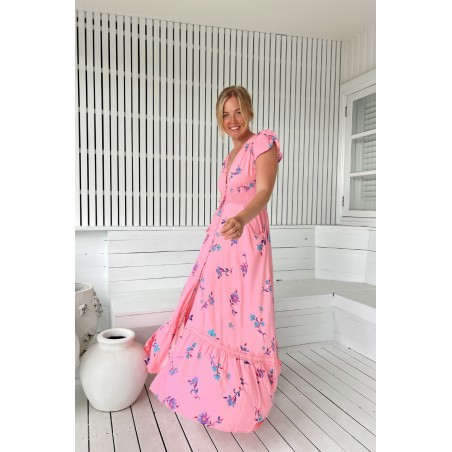 VESTIDO LARGO ROMI WILD BERRY BY JAASE