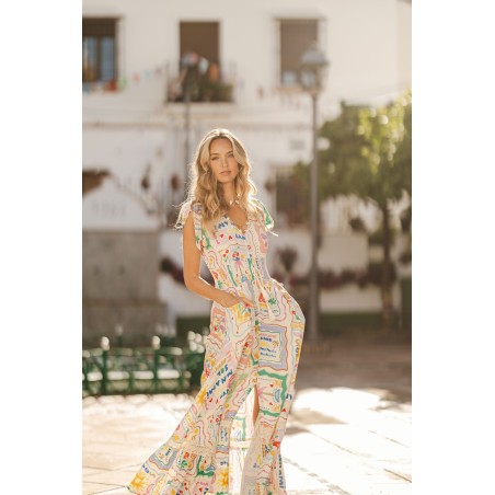 VESTIDO LARGO ROMI PRINT SOL MON BY JAASE