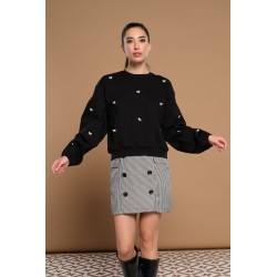 SUDADERA BLACK ROSE BY MINUETO