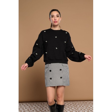 SUDADERA BLACK ROSE BY MINUETO