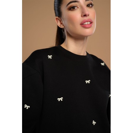 SUDADERA BLACK ROSE BY MINUETO