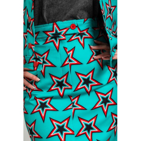 Mini falda sixty de estampado de estrellas Bowie by Lolina