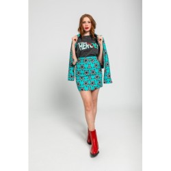 Mini falda sixty de estampado de estrellas Bowie by Lolina