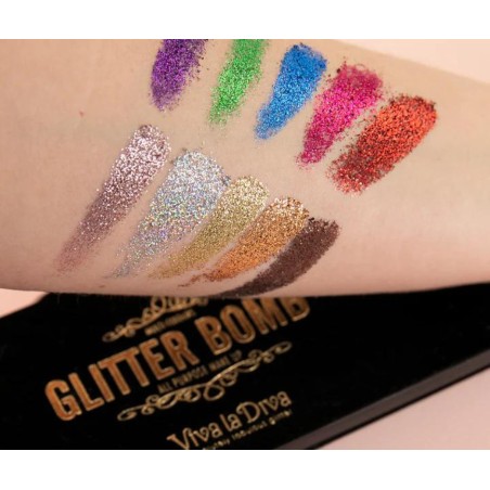 PALETA SOMBRAS GLITTER BOMB BY VIVA LA DIVA