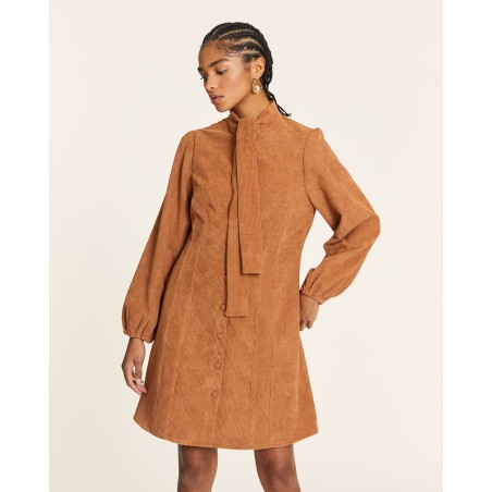 VESTIDO DE PANA CON LAZADA TOFFE BY PEPALOVES