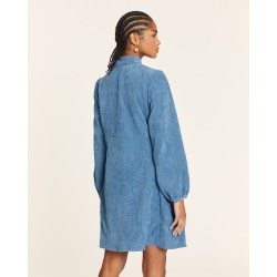 VESTIDO DE PANA CON LAZADA AZUL BY PEPALOVES