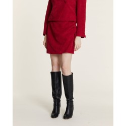 FALDA MINI DE PANA ROJO BY PEPALOVES