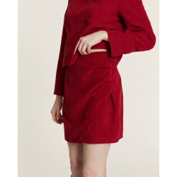 FALDA MINI DE PANA ROJO BY PEPALOVES