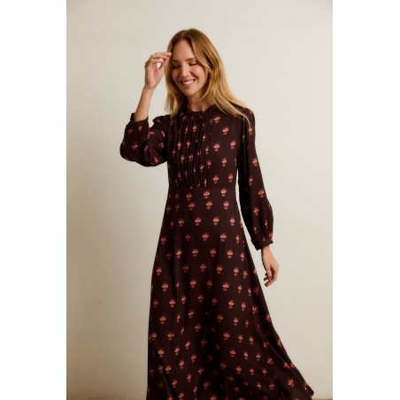VESTIDO MARAIS MARRÓN BY CASTAÑO DE INDIAS