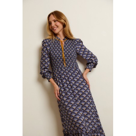 VESTIDO FESTIVAL AZUL BY CASTAÑO DE INDIAS