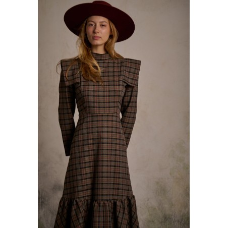 Vestido Soraya cuadro By Maggie Sweet