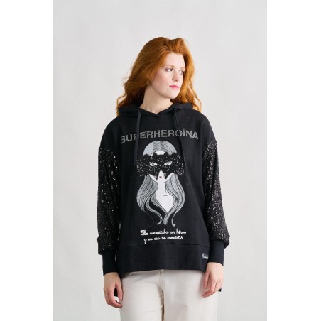 SUDADERA SUPERHEROÍNA BY ANABEL LEE