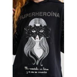 SUDADERA SUPERHEROÍNA BY ANABEL LEE