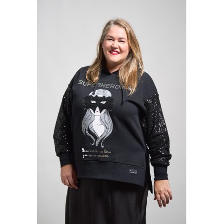SUDADERA SUPERHEROÍNA BY ANABEL LEE