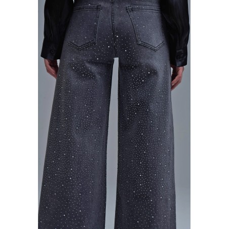 VAQUEROS NEGROS DE PATA ANCHA BY Q2