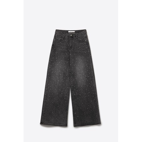 VAQUEROS NEGROS DE PATA ANCHA BY Q2