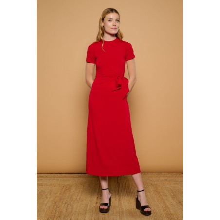 RED CHERRY DRESS BY MINUETO