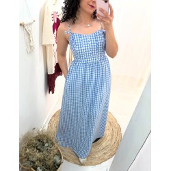 VESTIDO ALICIA VICHY AZUL