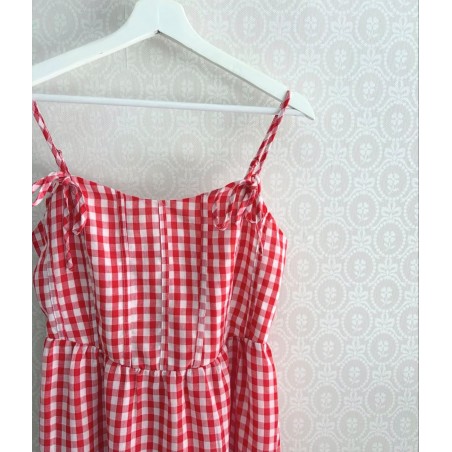 VESTIDO ALICIA VICHY ROJO