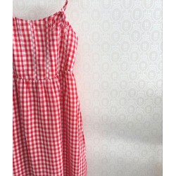 VESTIDO ALICIA VICHY ROJO