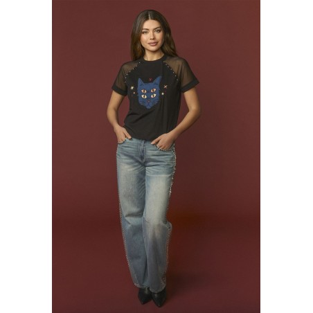 BLUE LARRY TOP BY MINUETO