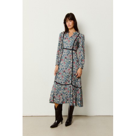 VESTIDO GRETA ANTRACITA BY CASTAÑO DE INDIAS