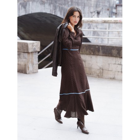 VESTIDO GRETA TOPOS BY CASTAÑO DE INDIAS