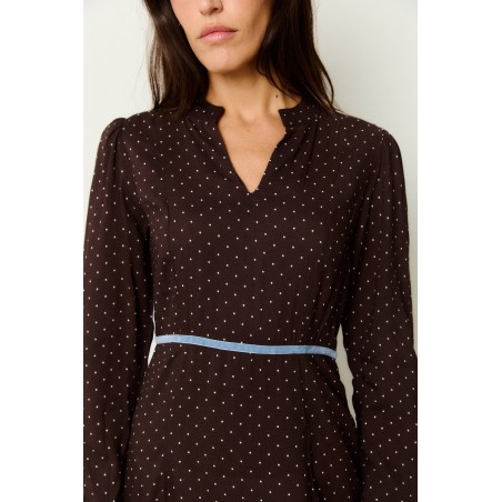 VESTIDO GRETA TOPOS BY CASTAÑO DE INDIAS