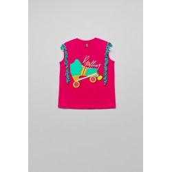 Camiseta Con Flecos - I Love 90'S BY LOLINA