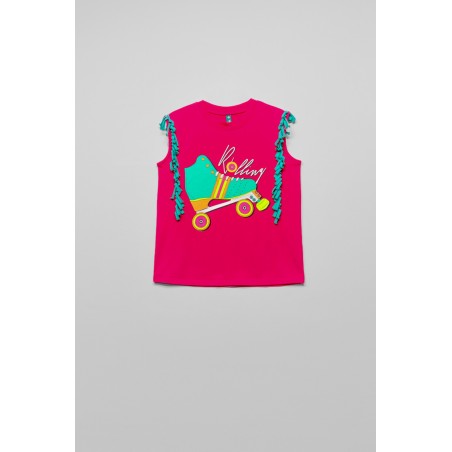 Camiseta Con Flecos - I Love 90'S BY LOLINA