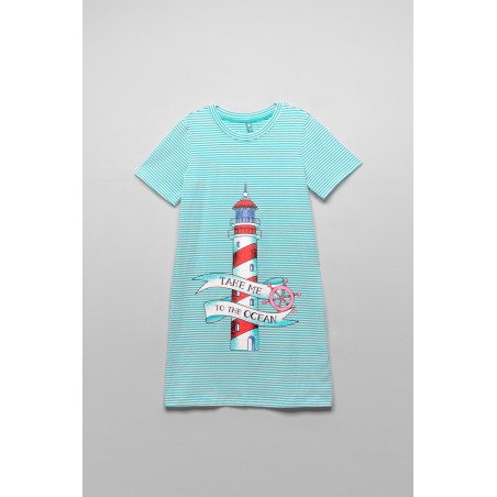 Vestido Camiseta - Take Me To De Ocean BY LOLINA